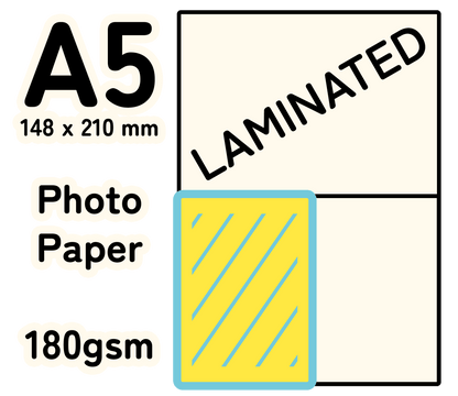 A5 Photo Laminated